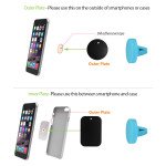 Wholesale Universal Magnetic Air Vent Car Mount Holder QY (Blue)